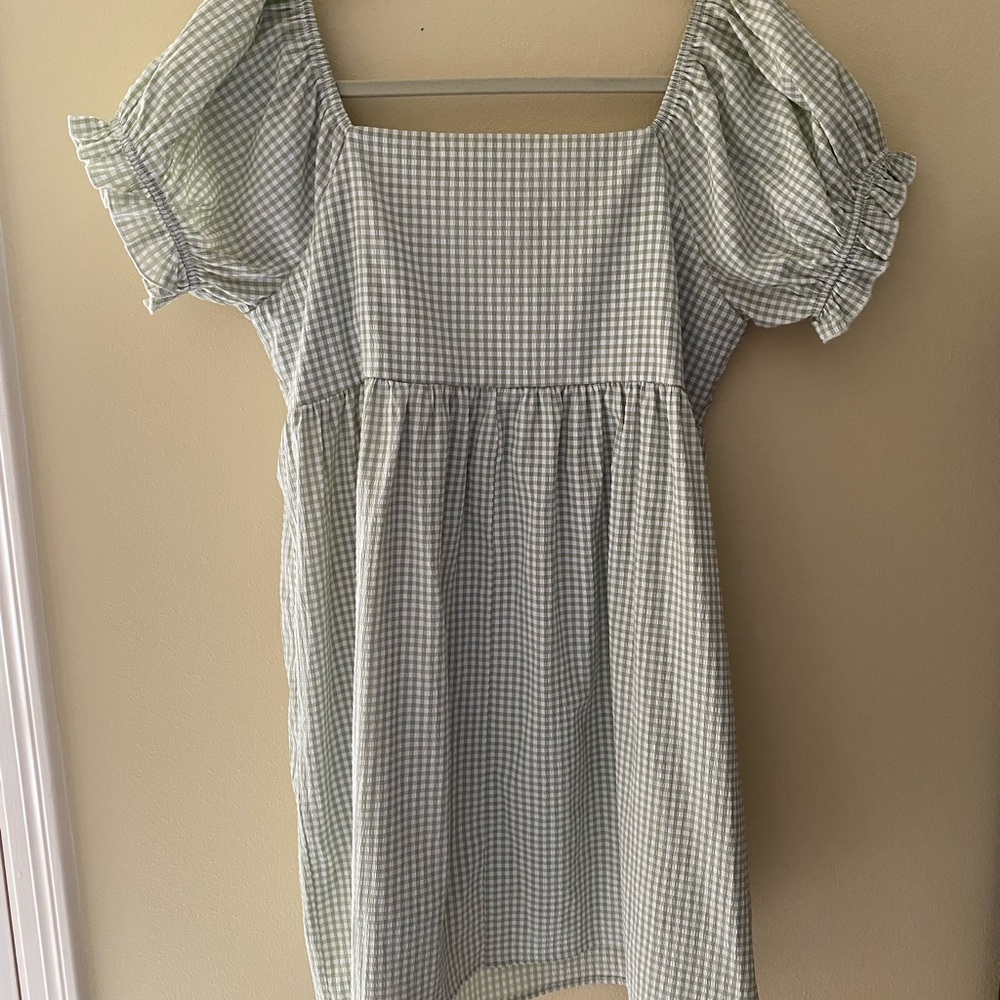 Lisa Says Gah Checker Seersucker Dress